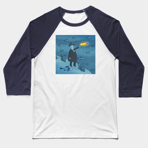 The Fish Whisperer Baseball T-Shirt by drawboy